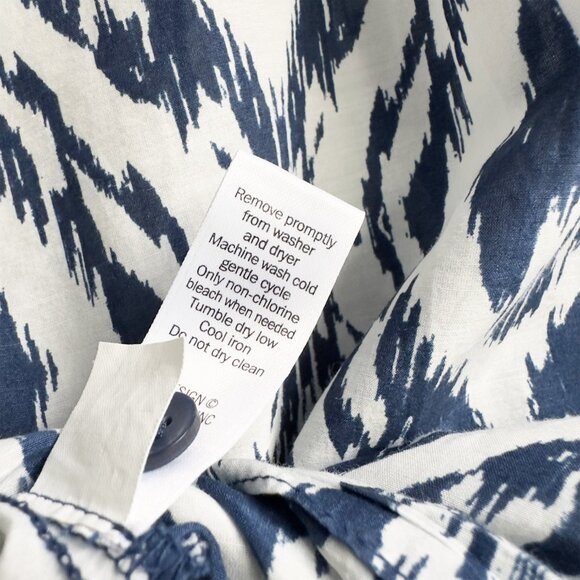 ATHLETA Ikat Print Silk Tunic Swim Cover-Up Long Sleeve Top - XXS - Picture 11 of 11